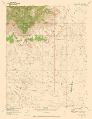 Picture of CISCO SPRINGS UTAH QUAD - USGS 1970