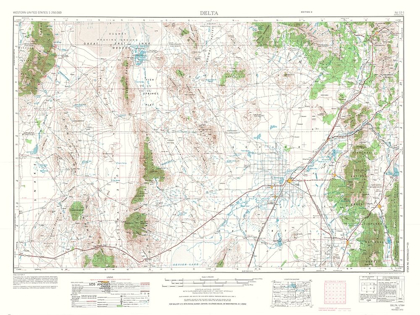 Picture of DELTA UTAH QUAD - USGS 1953