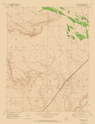 Picture of DANISH FLAT UTAH QUAD - USGS 1970