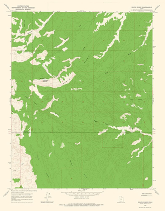 Picture of DEATH RIDGE UTAH QUAD - USGS 1964