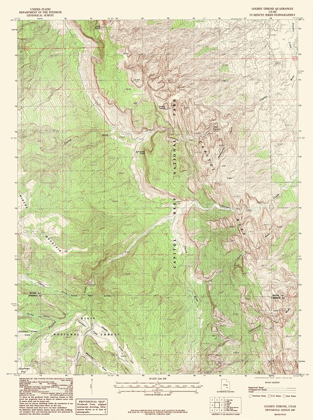 Picture of GOLDEN THRONE UTAH QUAD - USGS 1987