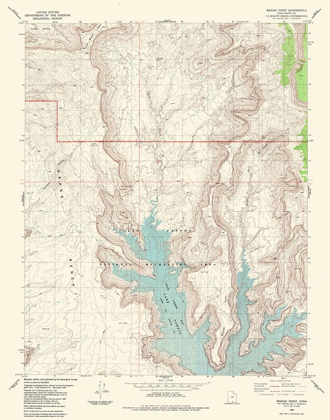 Picture of MAZUKI POINT UTAH QUAD - USGS 1985