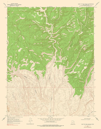 Picture of EAST OF THE NAVAJO UTAH QUAD - USGS 1968
