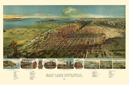 Picture of SALT LAKE CITY UTAH - AMERICAN PUB CO 1891