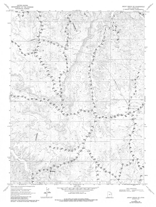 Picture of SOUTH EAST ARCHY BENCH UTAH QUAD - USGS 1968