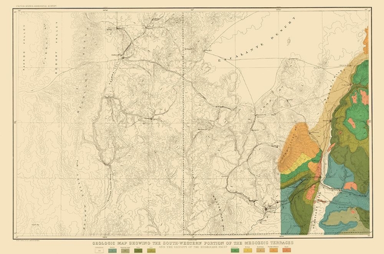 Picture of MESOZOIC TERRACES SOUTH WESTERN PORTION - USGS