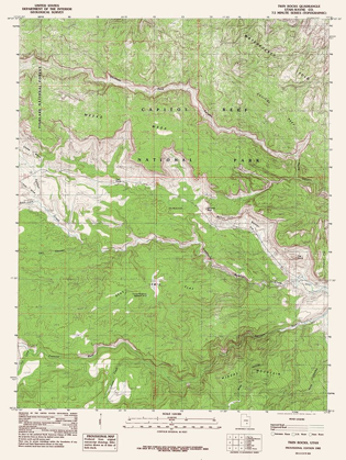 Picture of TWIN ROCKS UTAH QUAD - USGS 1985