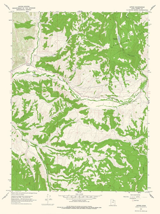 Picture of UPTON UTAH QUAD - USGS 1967