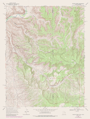 Picture of WEAVER RIDGE UTAH QUAD - USGS 1968