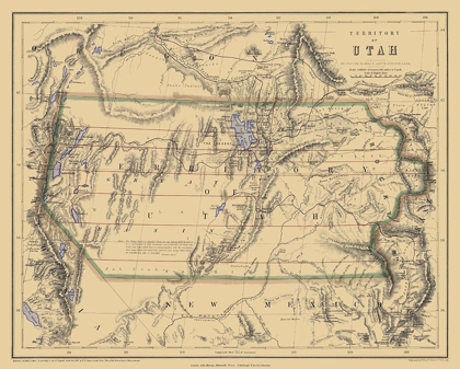 Picture of UTAH TERRITORY - ROGERS AND HOLT 1857