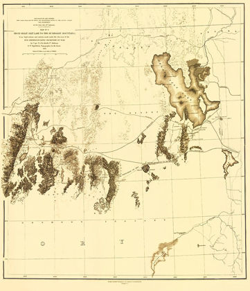 Picture of UTAH RAILROAD SURVEY, MAP 2 - SIEBERT 1855