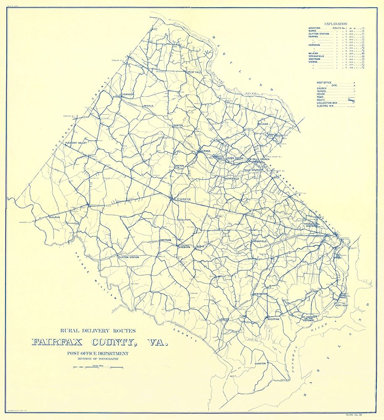 Picture of FAIRFAX COUNTY RURAL DELIVERY ROUTES - USPS 1912