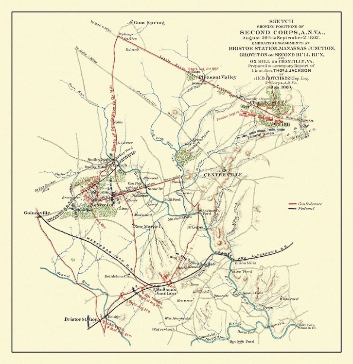Picture of SECOND CORPS BRISTOE STATION MANASSAS JUNCTION