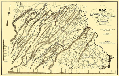 Picture of MANASSAS GAP RAILROAD - HOEN 1855