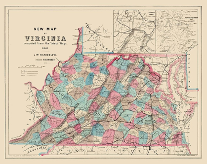 Picture of VIRGINIA, WEST VIRGINIA - HOYER 1861