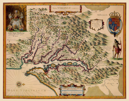Picture of VIRGINIA - HONDIUS 1633
