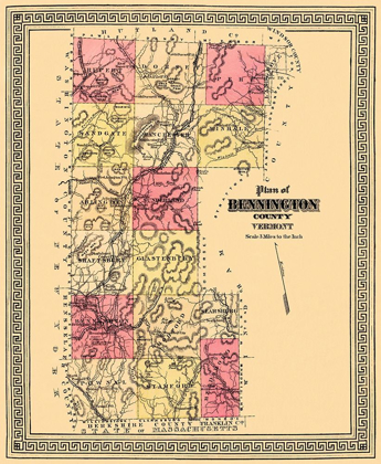 Picture of BENNINGTON VERMONT - BEERS 1876