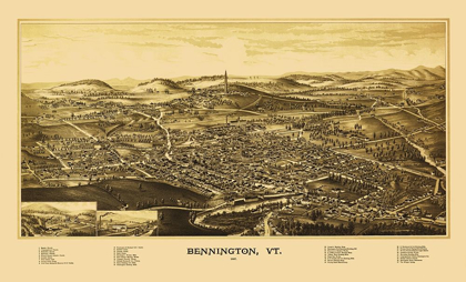 Picture of BENNINGTON VERMONT - BURLEIGH 1887