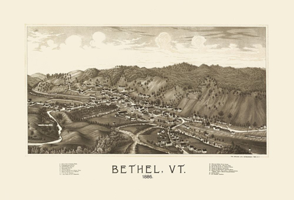 Picture of BETHEL VERMONT - BURLEIGH 1886
