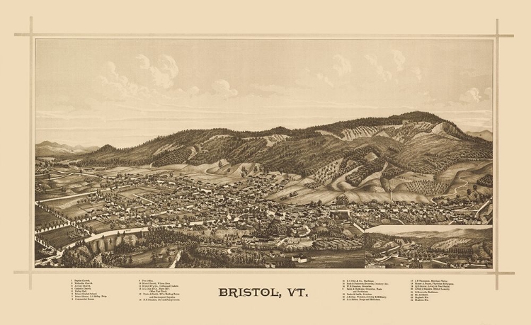 Picture of BRISTOL VERMONT - NORRIS 1889