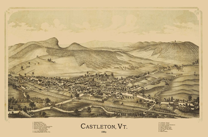 Picture of CASTLETON VERMONT - BURLEIGH 1889