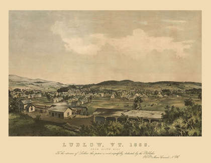 Picture of LUDLOW VERMONT - MOORE 1859