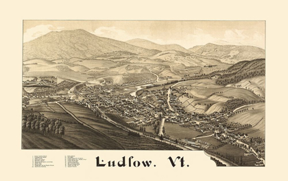 Picture of LUDLOW VERMONT - BURLEIGH 1885