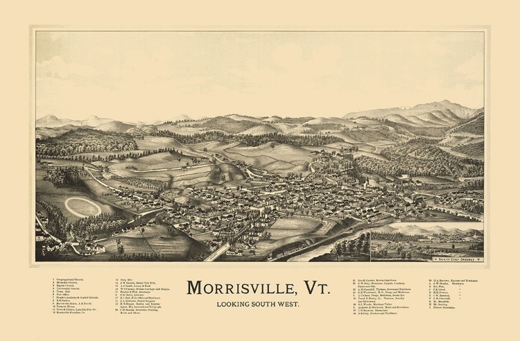 Picture of MORRISVILLE VERMONT - NORRIS 1889