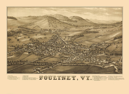 Picture of POULTNEY VERMONT - BURLEIGH 1886