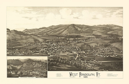 Picture of WEST RANDOLPH VERMONT - BURLEIGH 1886