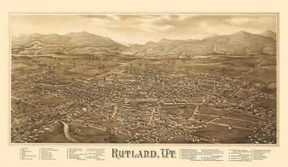 Picture of RUTLAND VERMONT - BURLEIGH 1885