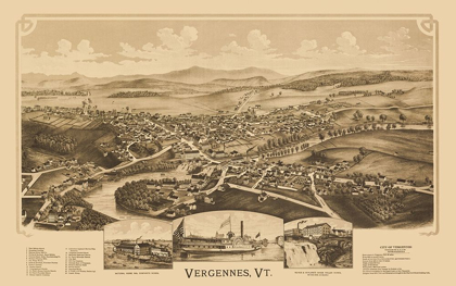Picture of VERGENNES VERMONT - BURLEIGH 1890