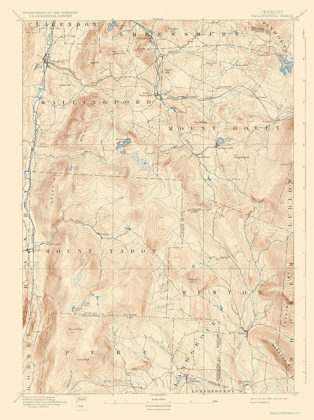Picture of WALLINGFORD VERMONT QUAD - USGS 1893