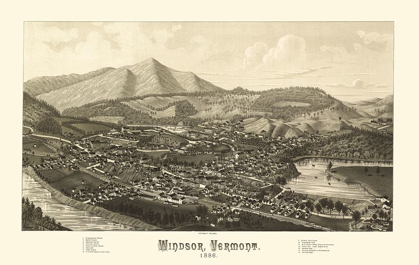 Picture of WINDSOR VERMONT - BURLEIGH 1886