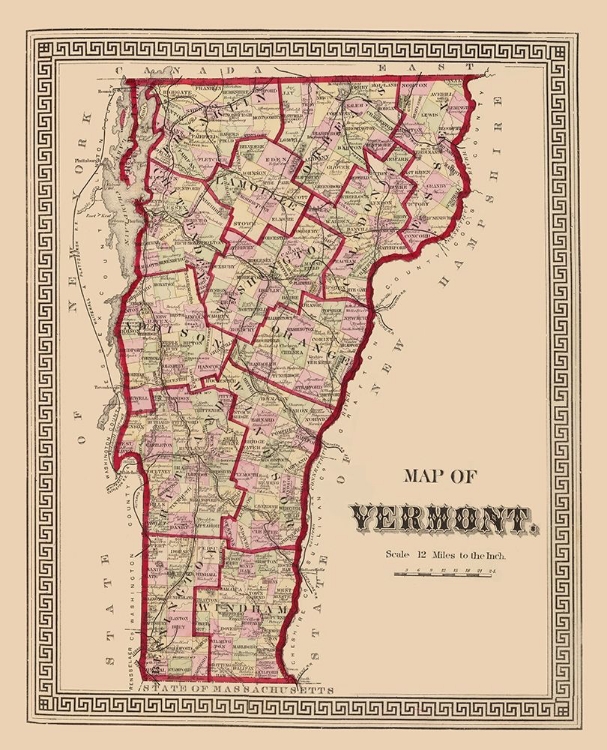 Picture of VERMONT - BURGETT 1876