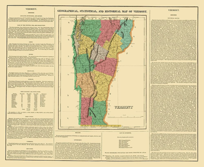 Picture of VERMONT - CAREY AND LEA 1822