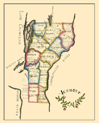 Picture of VERMONT - HENSHAW 1823