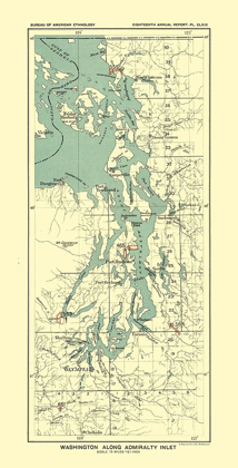 Picture of WASHINGTON - ADMIRALTY INLET - HOEN 1896