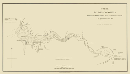 Picture of COLUMBIA RIVER, OREGON, WASHINGTON - BERTRAND 1844