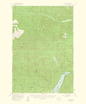 Picture of COUGAR WASHINGTON QUAD - USGS 1963