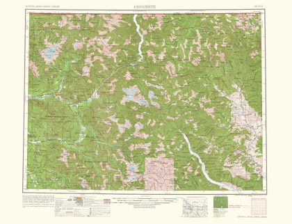 Picture of CONCRETE WASHINGTON QUAD - USGS 1962