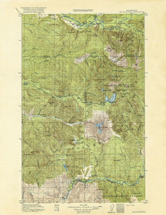 Picture of MT ST HELENS WASHINGTON QUAD - USGS 1919