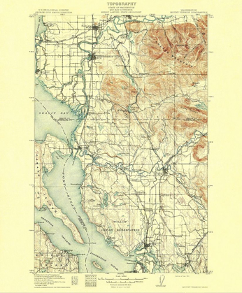 Picture of MT VERNON WASHINGTON QUAD - USGS 1911