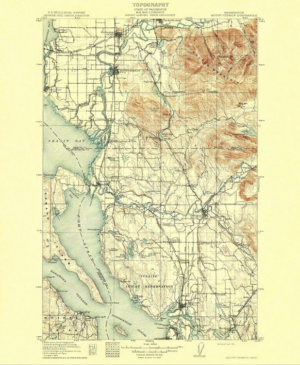 Picture of MT VERNON WASHINGTON QUAD - USGS 1911