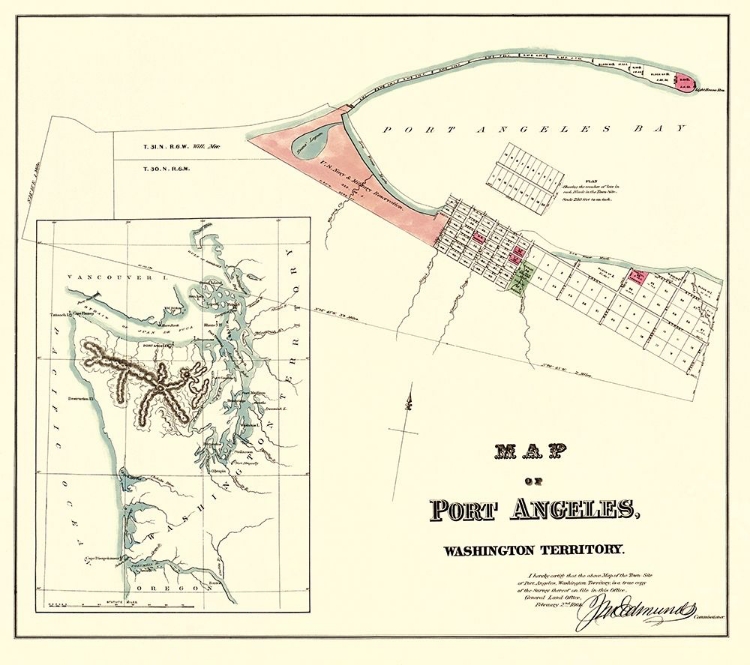 Picture of PORT ANGELES WASHINGTON - WARE 1891