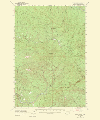 Picture of PIGEON SPRINGS WASHINGTON QUAD - USGS 1965