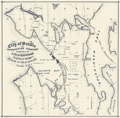 Picture of SEATTLE WASHINGTON LANDOWNER - MACKINTOSH 1874