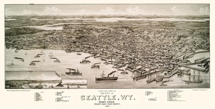 Picture of SEATTLE WASHINGTON - BECK 1884