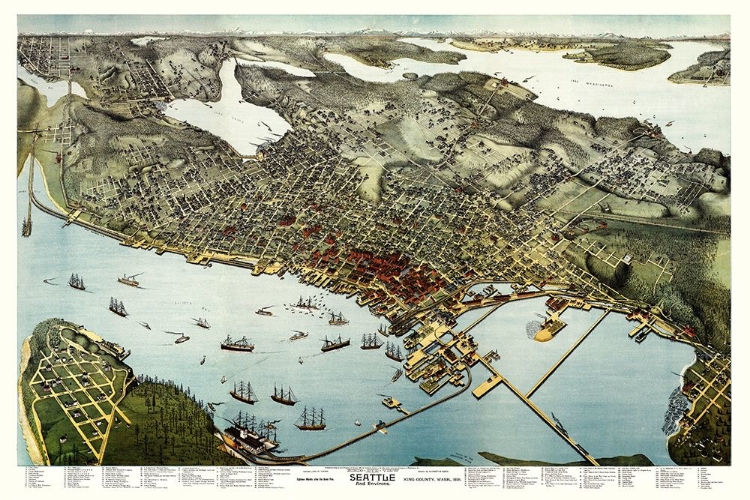 Picture of SEATTLE WASHINGTON - HUGHES 1891