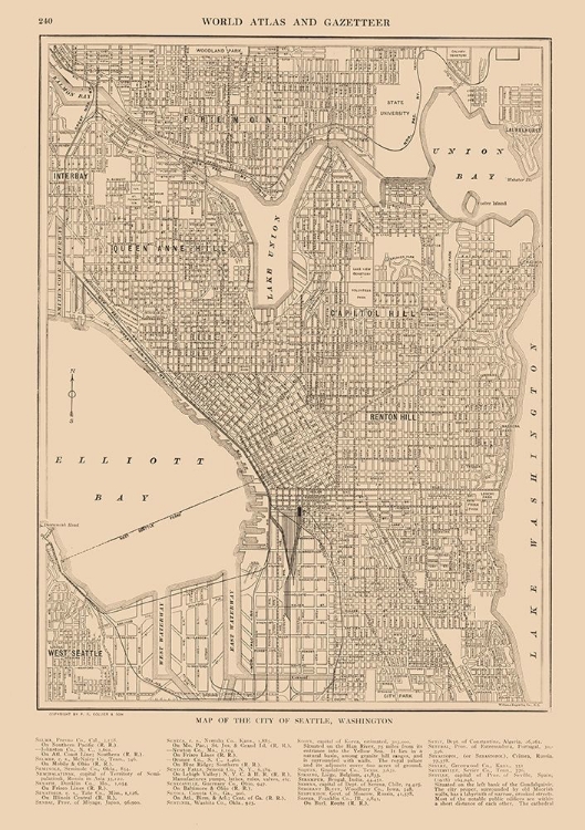 Picture of SEATTLE  WASHINGTON  - REYNOLD 1921